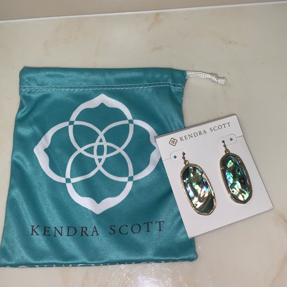 Kendra Scott earrings with blue and green tones - Picture 6 of 10
